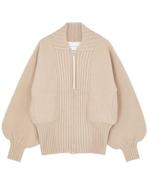 By Malene Birger Bivona Ribbed Wool Jacket - Natural
