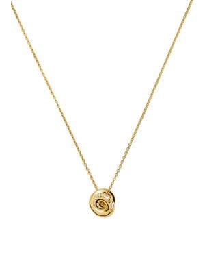 Missoma X Lucy Williams Knot Pendant 18Ct Vermeil Necklace - Metallic
