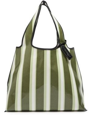 3.1 Phillip Lim Dual Stripe Market Tote - Green