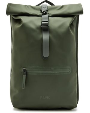 Rains Rolltop Waterproof Backpack - Green