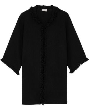Inverni Mantella Cashmere-blend Cape - Black