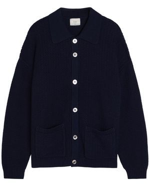 CHE Casentino Crot Cotton-Knit Jacket - Blue