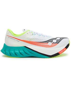 Saucony Endorphin Pro 4 Panelled Mesh Trainers - White