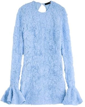 ROTATE SUNDAY Floral Tulle Mini Dress - Blue