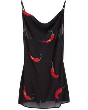 Leslie Amon Bondi Born Gera One-Piece Designer Swimsuit, M - Black