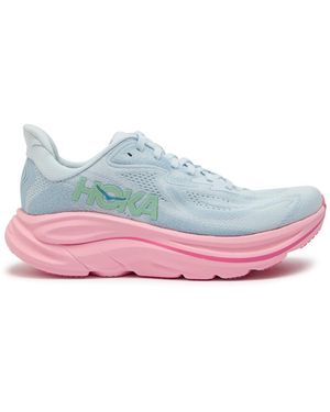 Hoka One One Clifton 10 Mesh-Knit Trainers - Blue