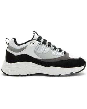 Cleens Aero Runner Panelled Mesh Trainers - White