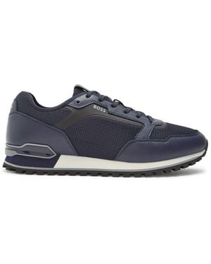 BOSS Parkour Paneled Mesh Sneakers - Blue