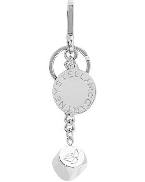 Stella McCartney Dice Charm Keyring - White