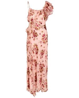 RIXO London Ester Floral-Print Woven Maxi Dress - White