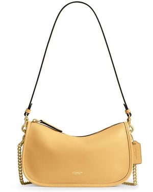 COACH Waverly Grained Leather Cross-Body Bag - Metallic