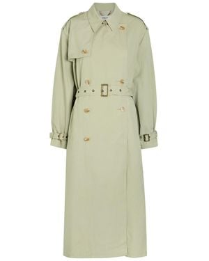 Ronny Kobo Cohen Cotton-Blend Poplin Trench Coat - Green