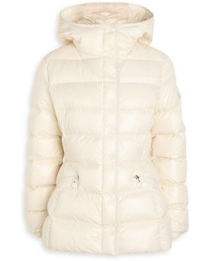 Moncler Barante Quilted Glossed Shell Jacket - Natural