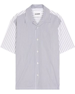 Jil Sander Pinstriped Cotton-Poplin Shirt - White