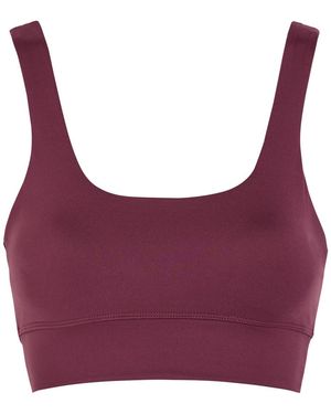 Varley Freesoft Cori Stretch-Jersey Sports Bra Top - Purple
