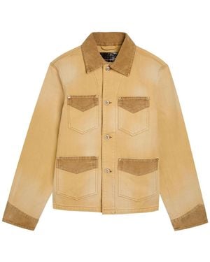 Wales Bonner Sierra Panelled Canvas Jacket - Natural