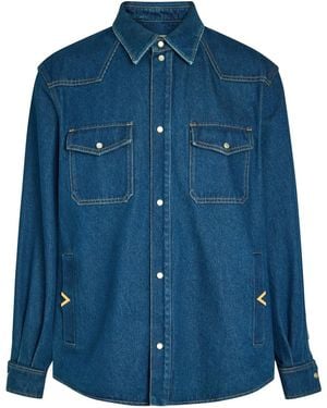Valentino Garavani Denim Overshirt - Blue