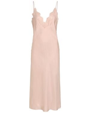 Rohe Lace-Trim Silk Midi Slip Dress - Pink