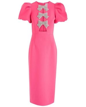 Rebecca Vallance Posey Embellished Midi Dress - Pink