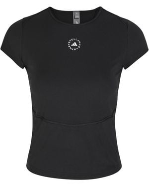 Stella McCartney Adidas X Training Logo Stretch-Jersey T-Shirt - Black