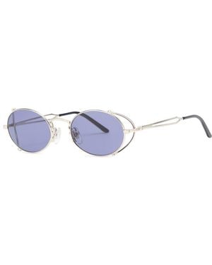 Jean Paul Gaultier Lunette Round-Frame Sunglasses - Blue