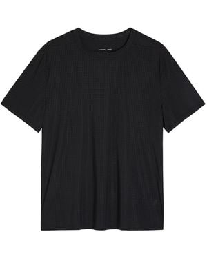 Literary Sport James Perforated Running T-Shirt - Black