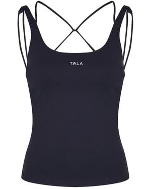Tala Skinluxe Multi Strap Stretch-Jersey Tank Top - Blue