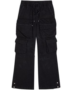 Amiri Distressed Denim Cargo Trousers - Blue