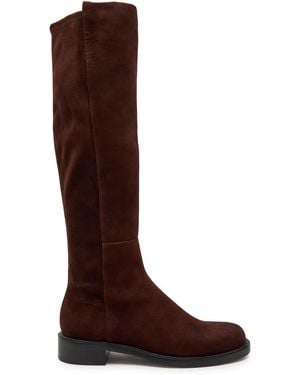 Stuart Weitzman 5050 Gisele Suede Knee-High Boots - Brown