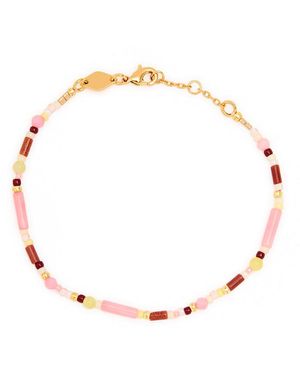 Anni Lu Candy Floss 18Kt-Plated Beaded Bracelet - Multicolour