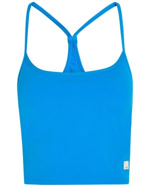 Vuori Allthefeels 2.0 Stretch-Jersey Workout Tank Top - Blue