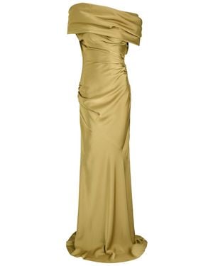 Entire studios Viridia Satin Maxi Dress - Yellow