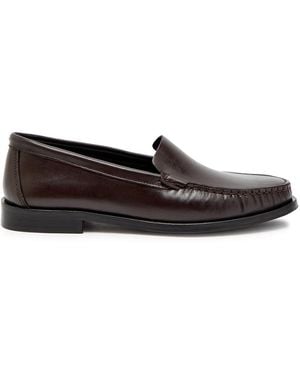Aeyde Arthur Leather Loafers - Grey