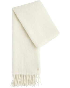 Canada Goose Fringed Alpaca-Blend Scarf - White