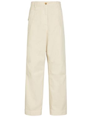 Dries Van Noten Pincks Cotton Trousers - Natural