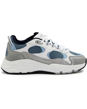 Cleens Pulse Runner Paneled Mesh Sneakers - White