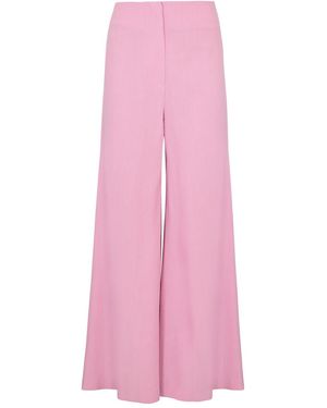 Nanushka Charis Flared-Leg Woven Trousers - Pink