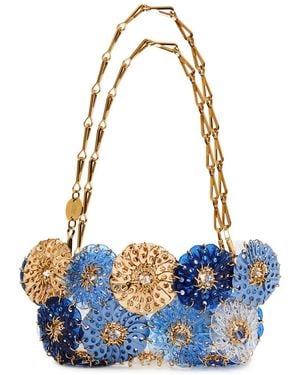 Rabanne Flower 1969 Metal Shoulder Bag - Blue