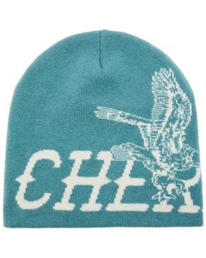 CHERRY LA Flying Cherry Wool And Cashmere-Blend Skull Cap - Green