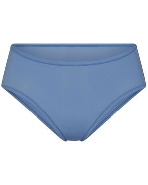 Skims Cheeky Stretch-Jersey Briefs - Blue