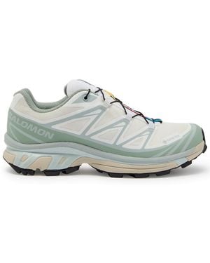 Salomon Xt-6 Gtx Paneled Mesh Sneakers - White