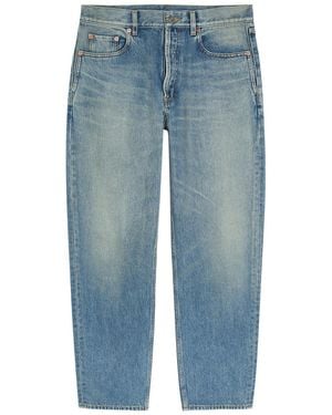 Saint Laurent Tapered-Leg Denim Jeans - Blue