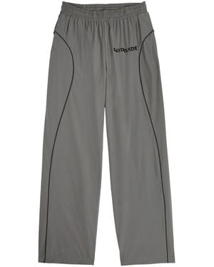 God Made Phantom Logo Cotton Track Pants - Gray