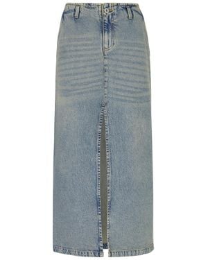 GIMAGUAS Leslie Denim Midi Skirt - Blue
