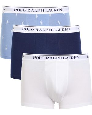 Polo Ralph Lauren Logo Stretch-Cotton Trunks - White