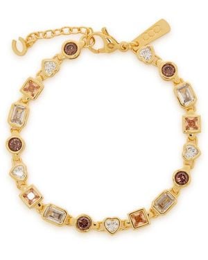 CERNUCCI Crystal-Embellished 18Kt-Plated Bracelet - Metallic