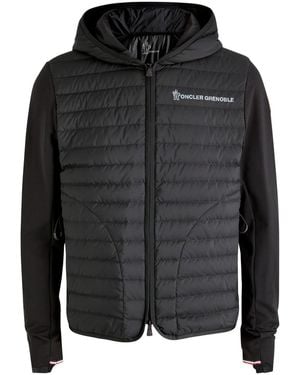Moncler Panelled Cotton-Blend And Shell Jacket - Black