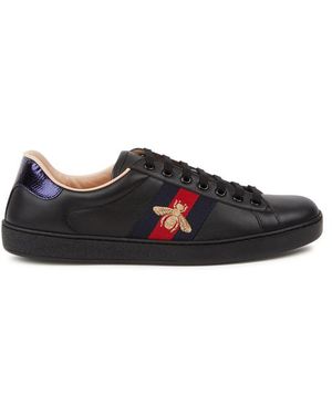 Gucci Ace Bee Trainers - Black