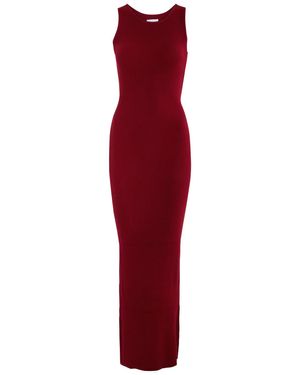 AEXAE Stretch-Knit Maxi Dress - Red