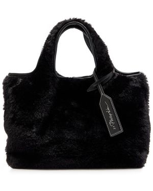 3.1 Phillip Lim Market Mini Faux Fur Tote - Black